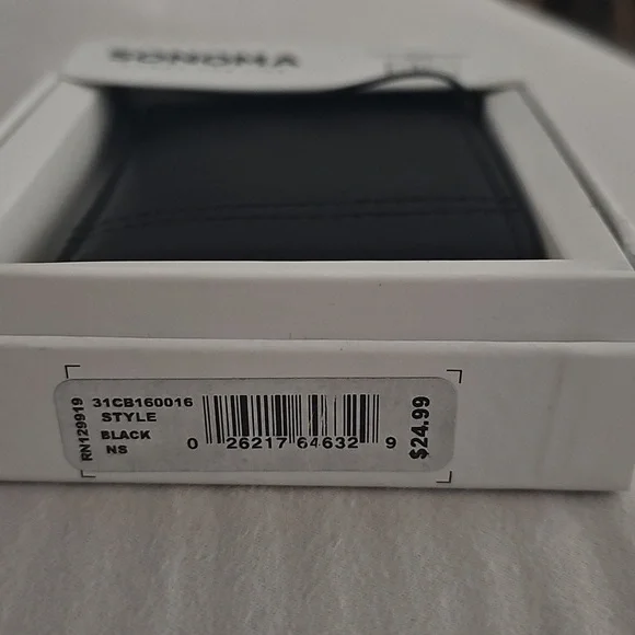 Sonoma Black Leather Front-Pocket Wallet​ - Picture 2 of 2